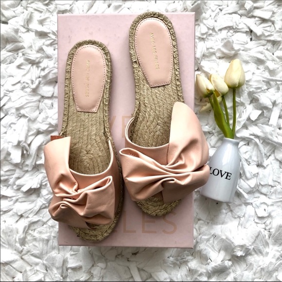 Avec Les Filles Gemma Pink Jute Leather Slide Size 7 NEW - Picture 5 of 8